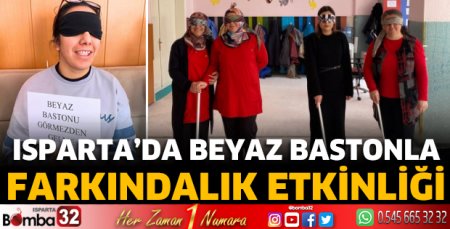 Beyaz bastonla farkındalık etkinliği