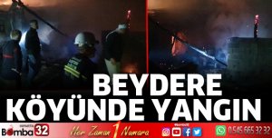 Beydere Köyünde yangın