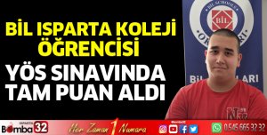 Bil Isparta Koleji öğrencisinin büyük başarısı