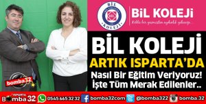 BİL KOLEJİ ARTIK ISPARTA'DA