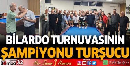 Bilardo Turnuvasının şampiyonu Turşucu