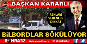 BİLBOARDLARA REKLAM VERENLER DİKKAT!