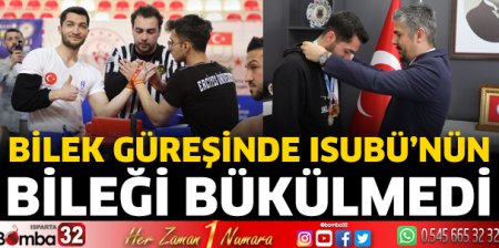 Bilek güreşinde ISUBÜ’nün bileği bükülmedi