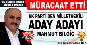 BİLGİÇ ADAY ADAYI OLDU
