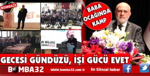 BİLGİÇ BABA OCAĞI ŞARKİKARAAĞAÇTA REFERANDUM ÇALIŞMALARINDA...