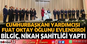 Bilgiç nikah şahitliği yaptı