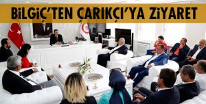 BİLGİÇ, REKTÖR ÇARIKÇI’YI ZİYARET ETTİ