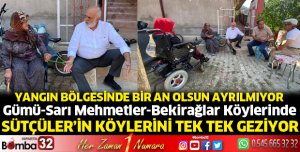 Bilgiç, Sütçüler'in köylerini tek tek geziyor