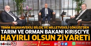 Bilgiç ve Gökgöz'den Tarım Bakanına hayırlı olsun ziyareti
