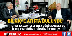 BİLGİÇ’E ATIFTA BULUNDU