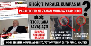 BİLGİÇ'E KUMPAS HABERLERİ BAŞLADI