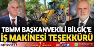 Bilgiç'e teşekkür etti