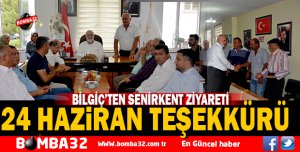 BİLGİÇ'TEN 24 HAZİRAN TEŞEKKÜRÜ