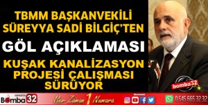 BİLGİÇ'TEN EĞİRDİR GÖLÜ AÇIKLAMASI