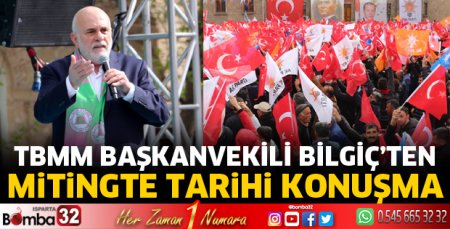 Bilgiç'ten tarihi konuşma
