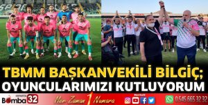 Bilgiç'ten tebrik