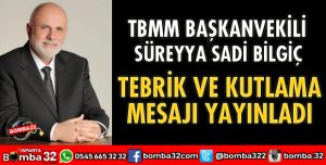 BİLGİÇ'TEN TEBRİK VE KUTLAMA