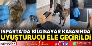 Bilgisayar kasasında uyuşturucu ele geçirildi