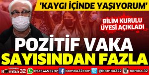 BİLİM KURULU ÜYESİ AÇIKLADI: POZİTİF VAKA SAYISINDAN FAZLA