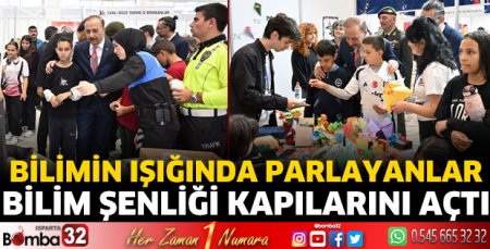 ''Bilimin Işığında Parlayanlar” Bilim Şenliği kapılarını açtı