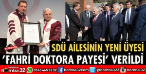 BİNALİ YILDIRIM’A FAHRİ DOKTORA PAYESİ