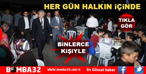 BİNLERCE KİŞİ AYNI ANDA İFTARINI AÇTI