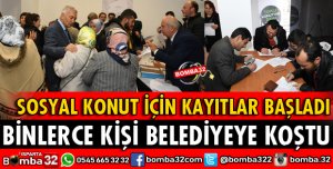 BİNLERCE KİŞİ BELEDİYEYE KOŞTU