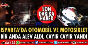 BİR ANDA ALEV ALDI