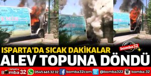 BİR ANDA ALEV TOPUNA DÖNDÜ