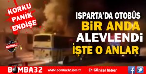 BİR ANDA ALEVLENDİ