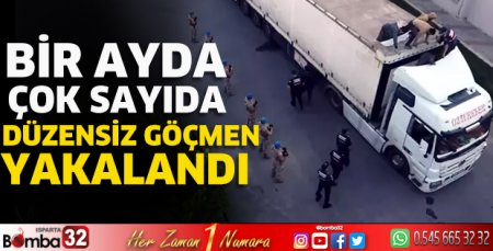 Bir ayda çok sayıda düzensiz göçmen yakalandı