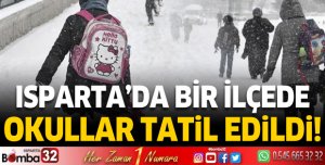 Bir ilçede okullar tatil edildi!