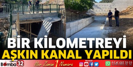 Bir kilometreyi aşkın kanal yapıldı