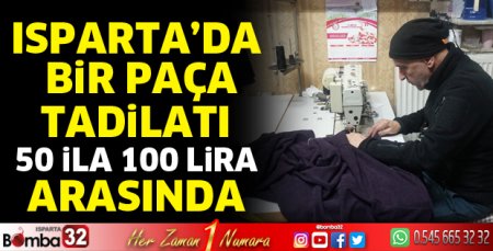 Bir paça tadilatı 50 ila 100 lira arasında değişiyor