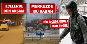 BİR YANDA KAR BİR YANDA YAĞMUR !