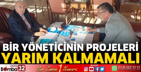 Bir yöneticinin projeleri yarım kalmamalı