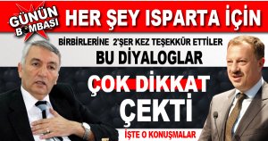BİRBİRLERİN 2'ŞER KEZ TEŞEKKÜR ETTİLERE