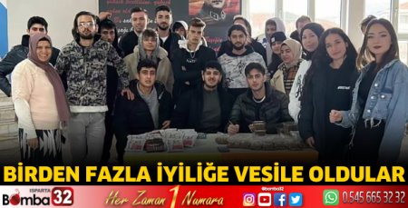 Birden fazla iyiliğe vesile oldular