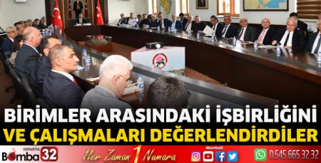 Birimler Arası Eşgüdüm ve İstişare Toplantısı yapıldı
