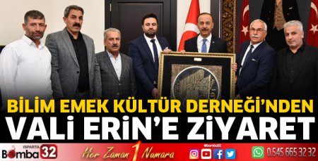 Birlik Emek Kültür Derneği'nden Vali Erin'e ziyaret