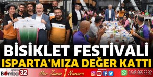 Bisiklet festivali Isparta’mıza değer kattı