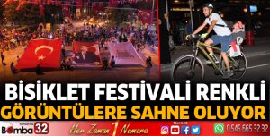 Bisiklet Festivali renkli görüntülere sahne oluyor