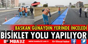 BİSİKLET YOLLARININ YAPIMINA BAŞLANDI