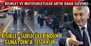 BİSİKLET YOLU KULLANILMAYA BAŞLANDI