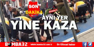 BİSİKLET YOLUNDA YİNE KAZA 