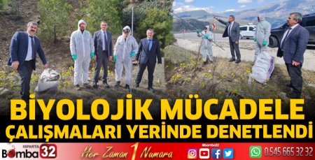Biyolojik mücadele çalışmaları yerinde denetlendi