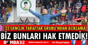 BİZ BUNLARI HAK ETMEDİK