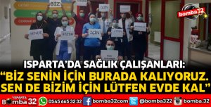 BİZ SENİN İÇİN BURADA KALIYORUZ, SEN DE BİZİM İÇİN LÜTFEN EVDE KAL
