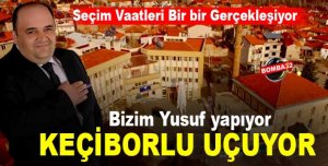 Bizim Yusuf yapıyor KEÇİBORLU uçuyor