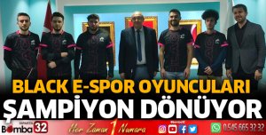 Black E-SPOR oyuncuları Manavgat’tan şampiyon dönüyor